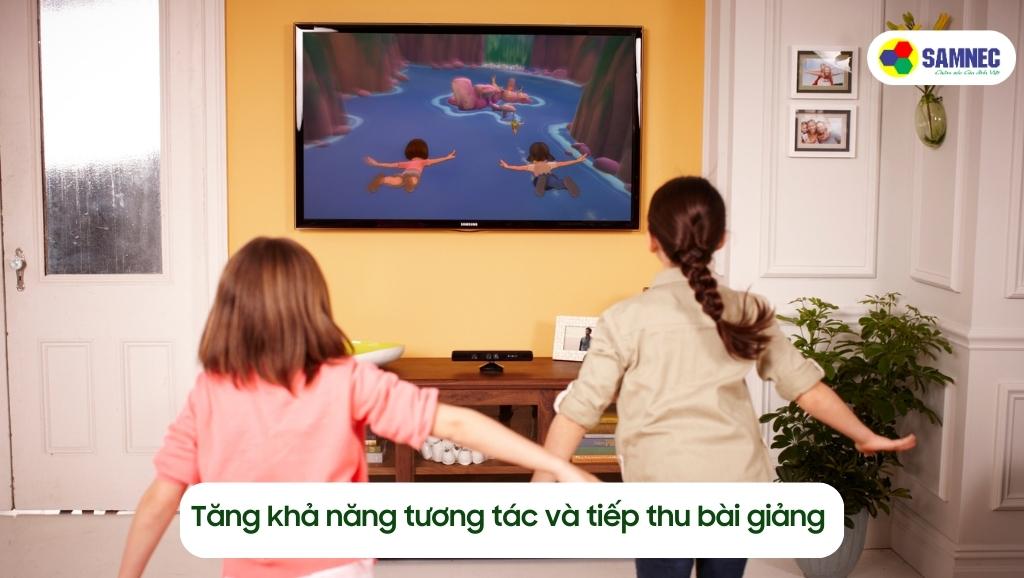 Học bằng tivi tăng khả năng tương tác và tiếp thu bài giảng