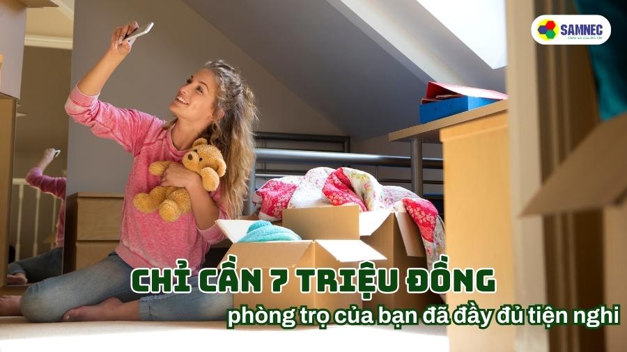Chỉ cần 7 triệu đồng, phòng trọ của bạn đã đầy đủ tiện nghi