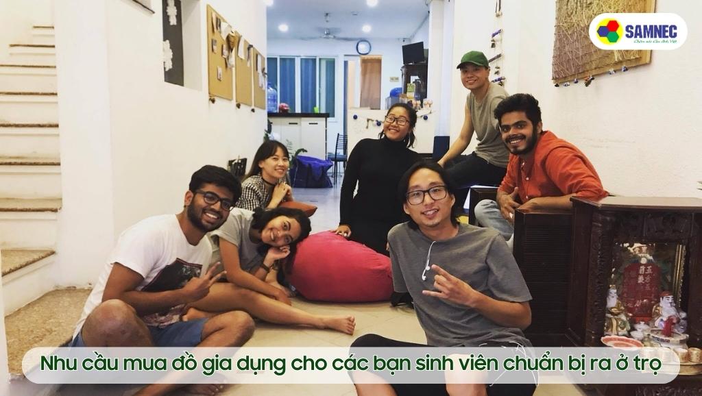 Nhu cầu mua đồ gia dụng cho các bạn sinh viên chuẩn bị ra ở trọ
