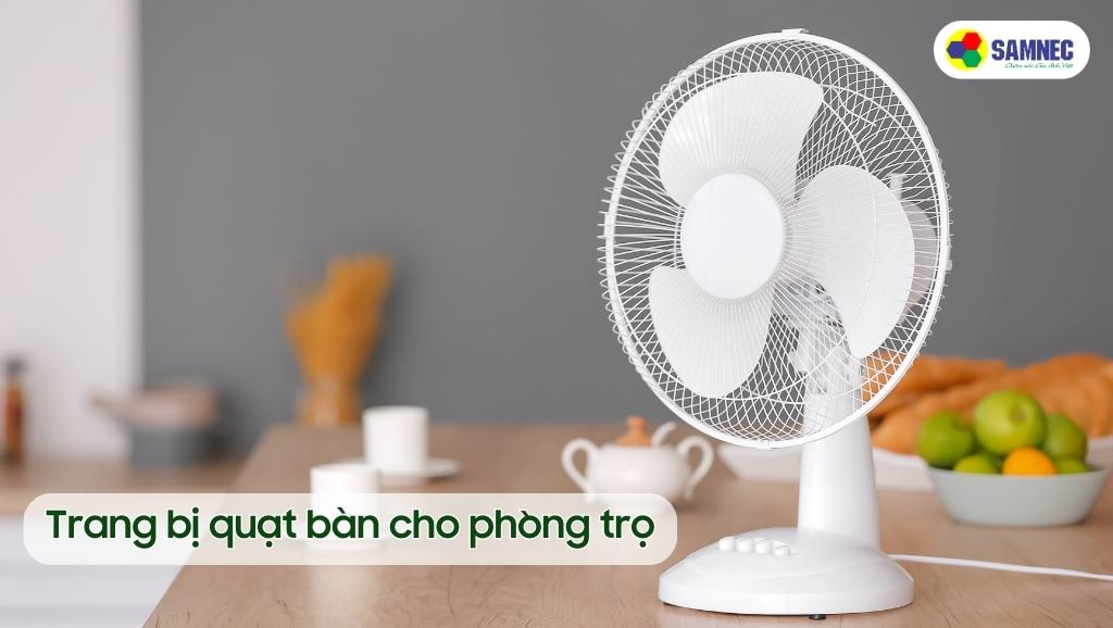 Trang bị quạt cho phòng trọ