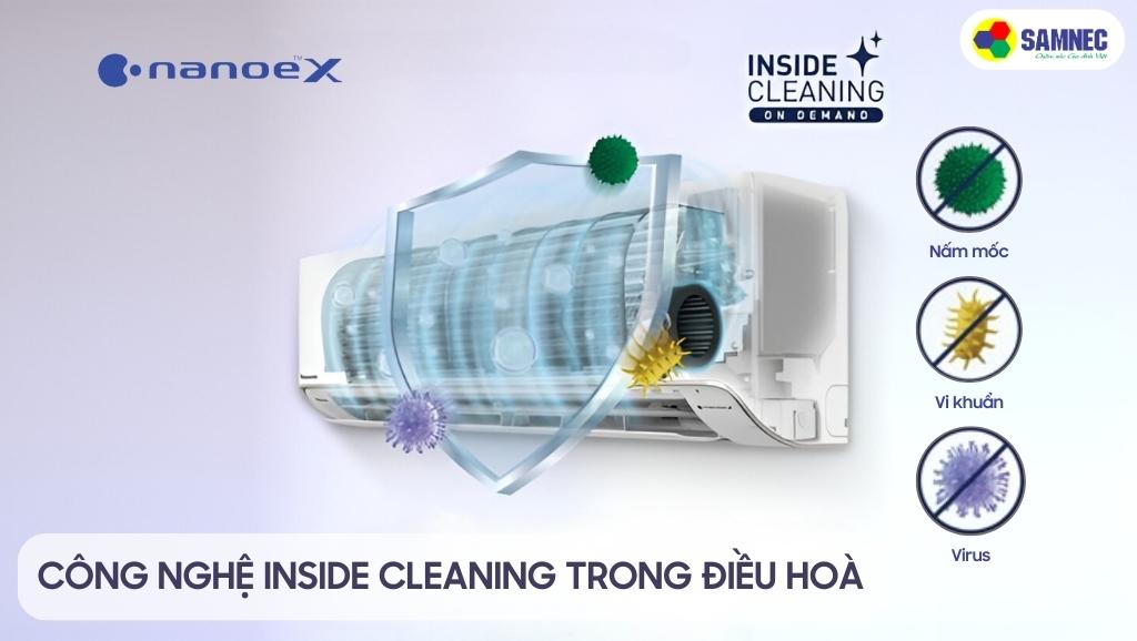 Ứng dụng công nghệ Inside Cleaning vào điều hòa