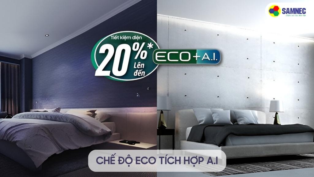 Chế độ ECO tích hợp A.I tiết kiệm điện