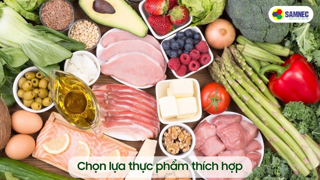 Chọn lựa thực phẩm thích hợp