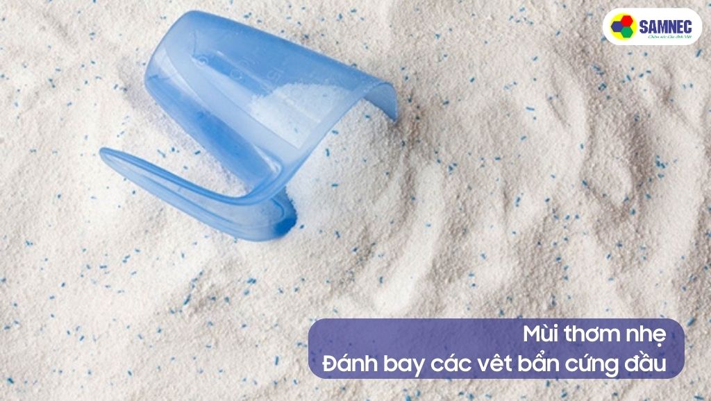 Bột giặt giúp bạn đánh bay các vết bẩn cứng đầu
