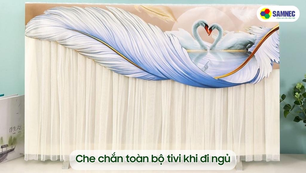 Che chắn toàn bộ tivi bằng vải khi ngủ