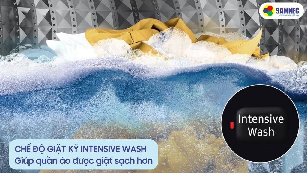 Chế độ giặt kỹ Intensive Wash của máy giặt Samsung WA90T5260BY/SV
