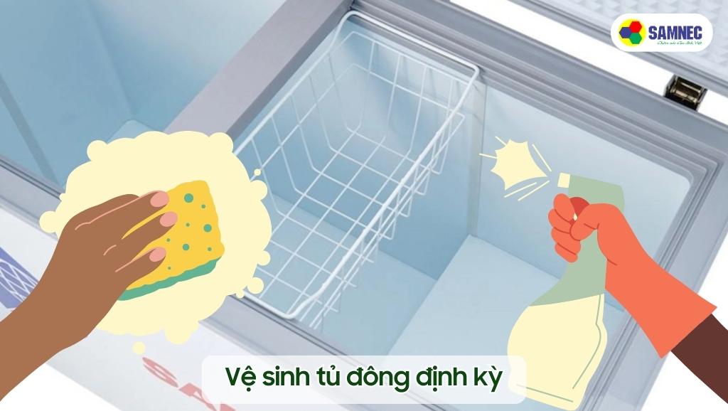 Vệ sinh tủ đông định kỳ