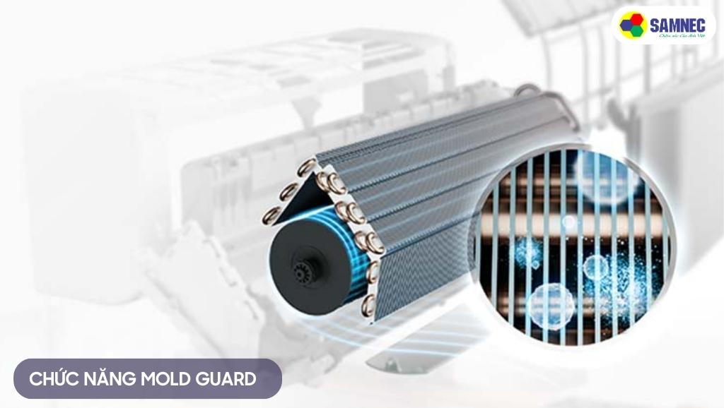 Chức năng Mold Guard ngăn chặn tình trạng nấm mốc trên điều hoà
