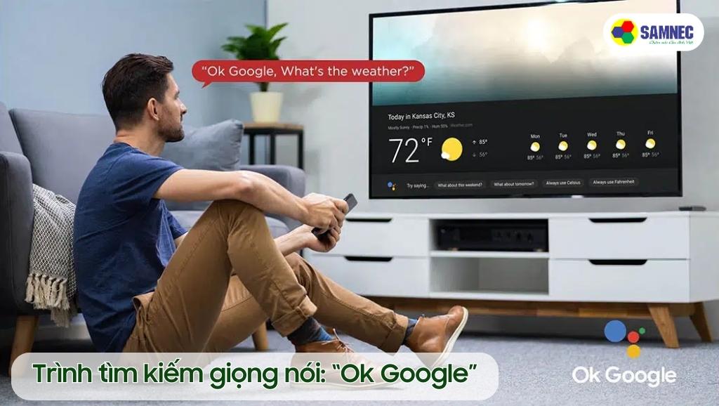 Trình tìm kiếm giọng nói của Tivi Xiaomi L55M8 - P2SEA