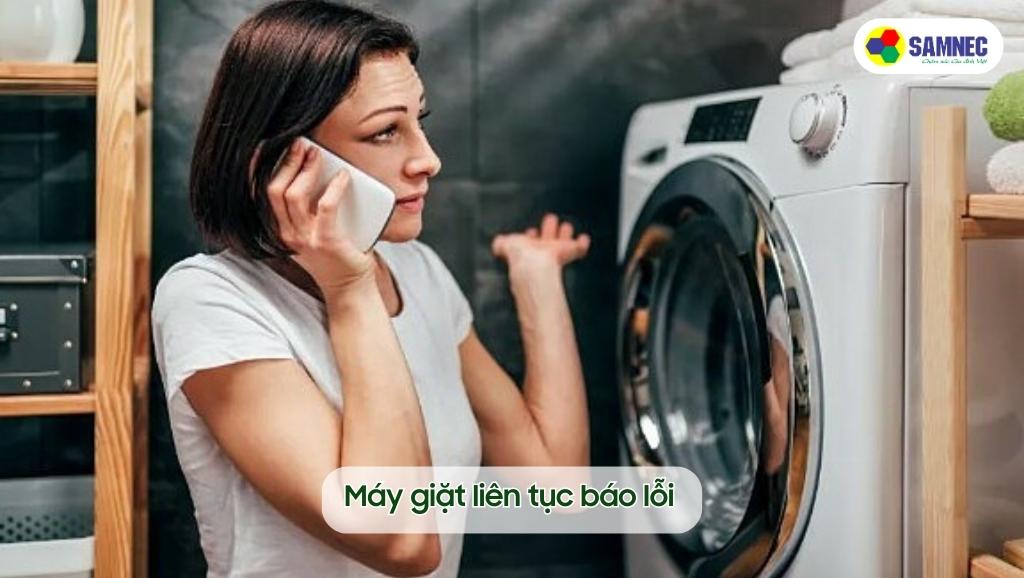 Máy giặt liên tục báo lỗi