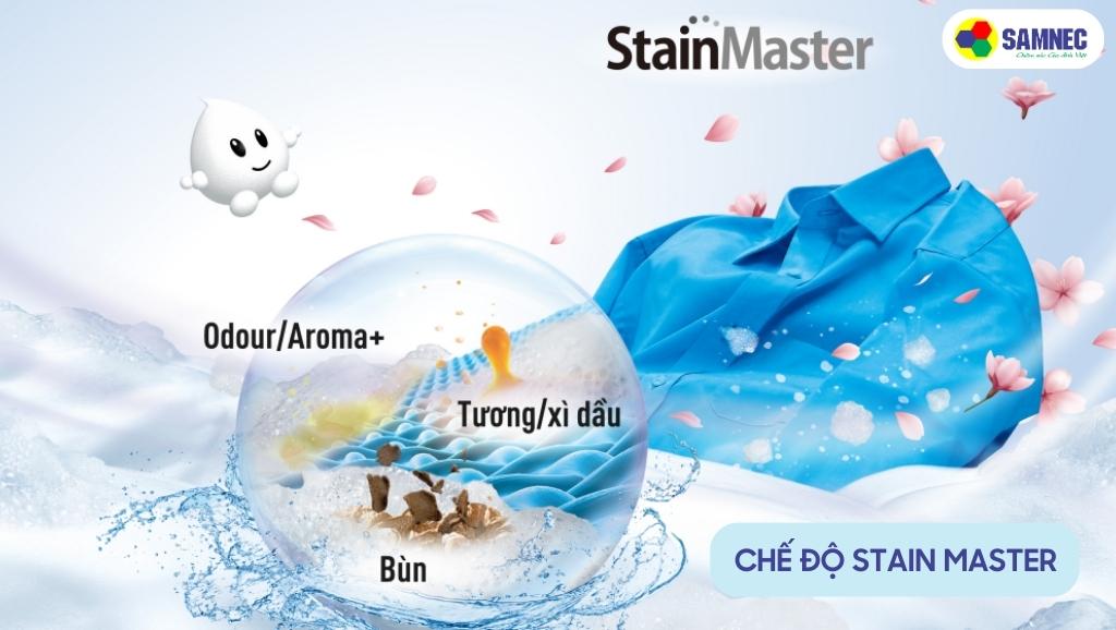 Chế độ Stain Master làm tăng khả năng giặt giũ cho máy giặt