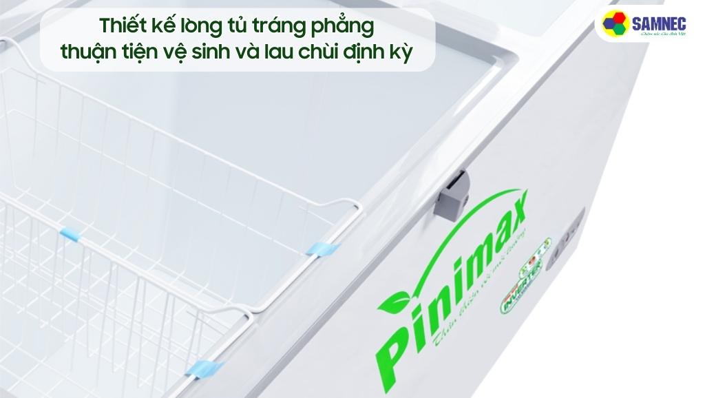 Thiết kế lòng tủ tráng phẳng, thuận tiện vệ sinh và lau chùi định kỳ