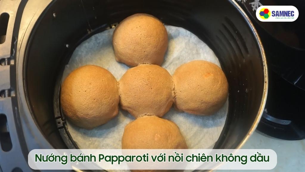 Nướng bánh Papparoti với nồi chiên không dầu
