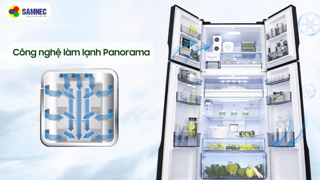 Công nghệ làm lạnh Panorama trong tủ lạnh Panasonic Inverter NR-DZ601YGKV