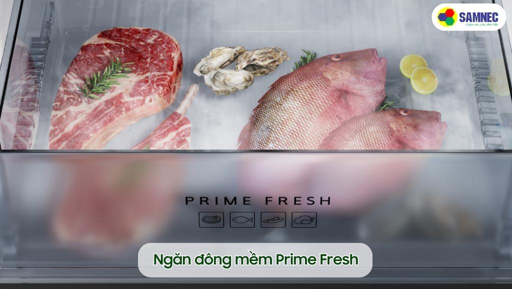 Ngăn cấp đông mềm Prime Fresh+ trên tủ lạnh Panasonic Inverter NR-BV361WGKV