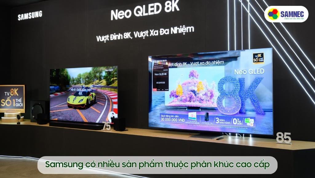 Tivi Samsung phân khúc cao cấp