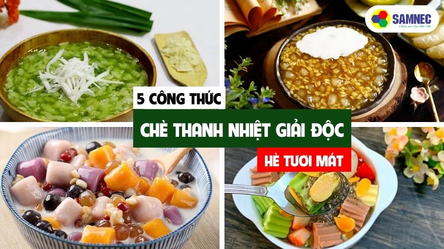 5 công thức chè thanh nhiệt giải độc cho hè tươi mát