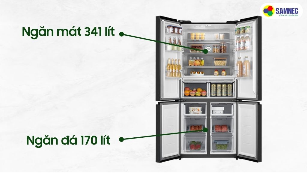 Tủ lạnh Toshiba Inverter 511 lít GR-RF610WE-PMV(37)-SG