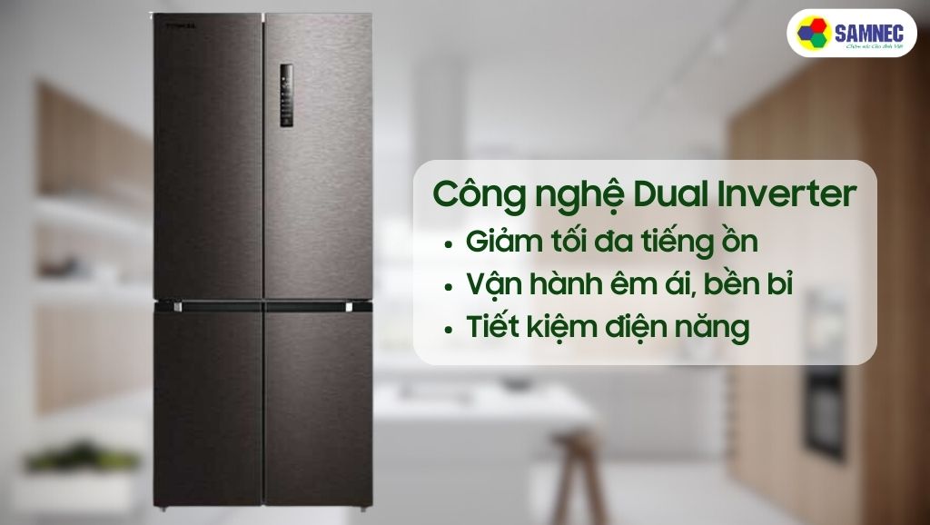 Công nghệ Dual Inverter trên tủ lạnh Toshiba