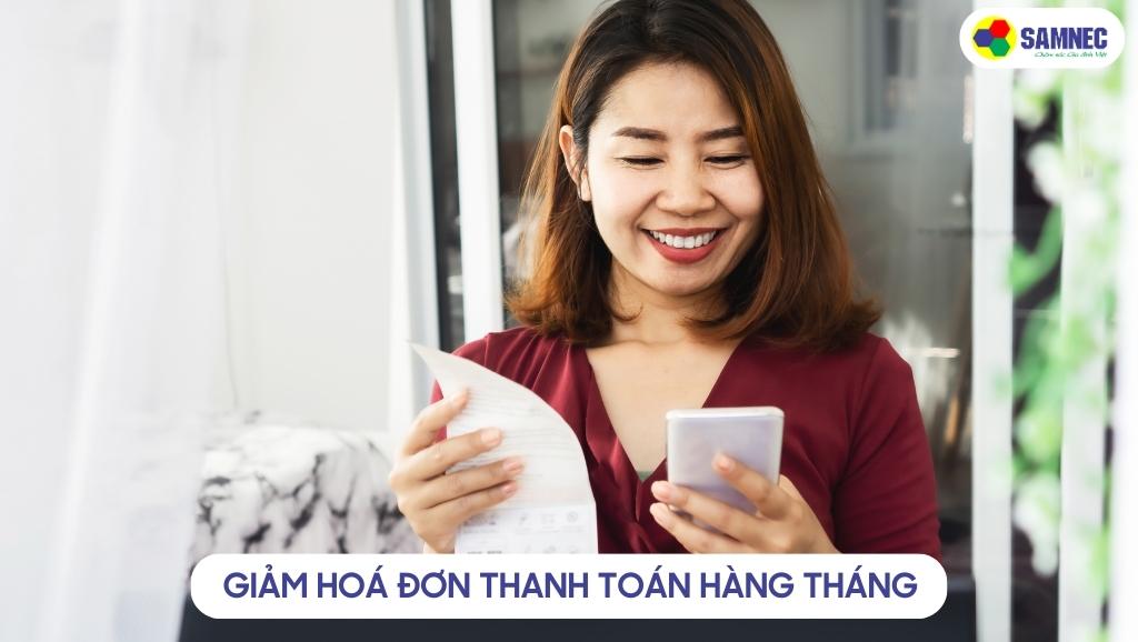 Giảm hoá đơn thanh toán hàng tháng
