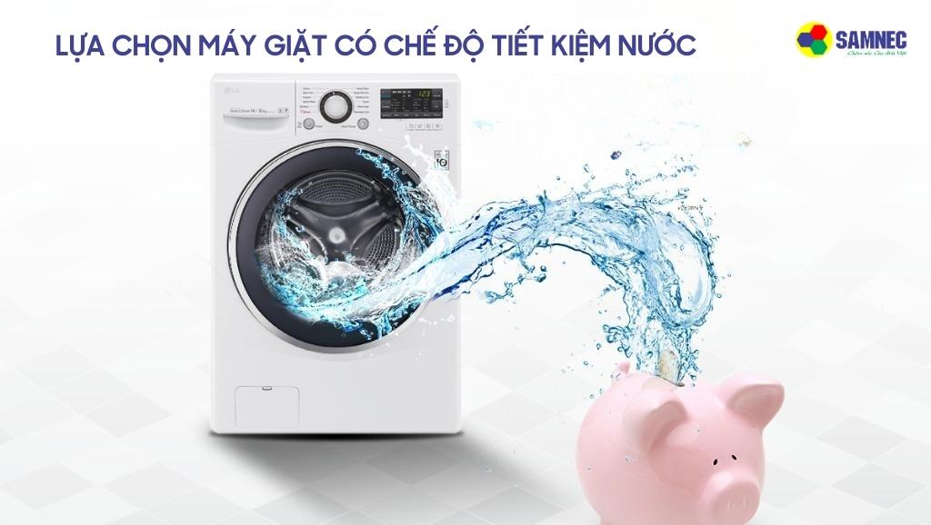 Lựa chọn máy giặt có chế độ tiết kiệm nước