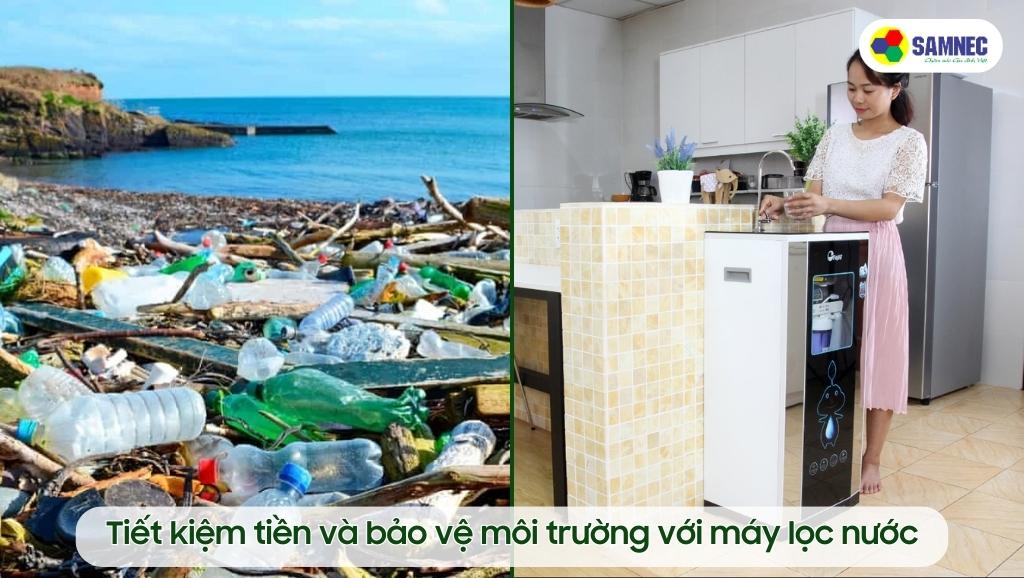 Tiết kiệm tiền và bảo vệ môi trường với máy lọc nước