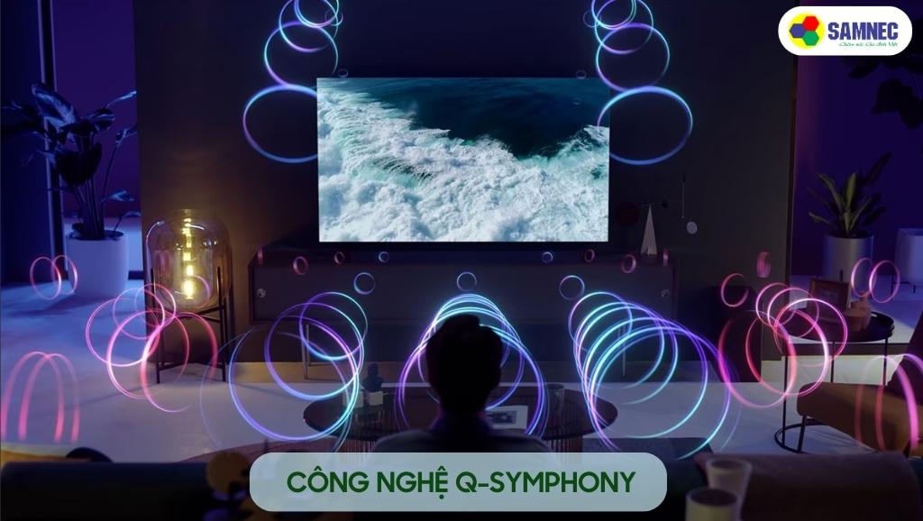 Công nghệ Q-Symphony trên tivi Samsung QLED 4K Q63C