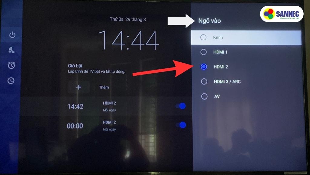 Cách sử dụng tính năng báo thức trên tivi Sony