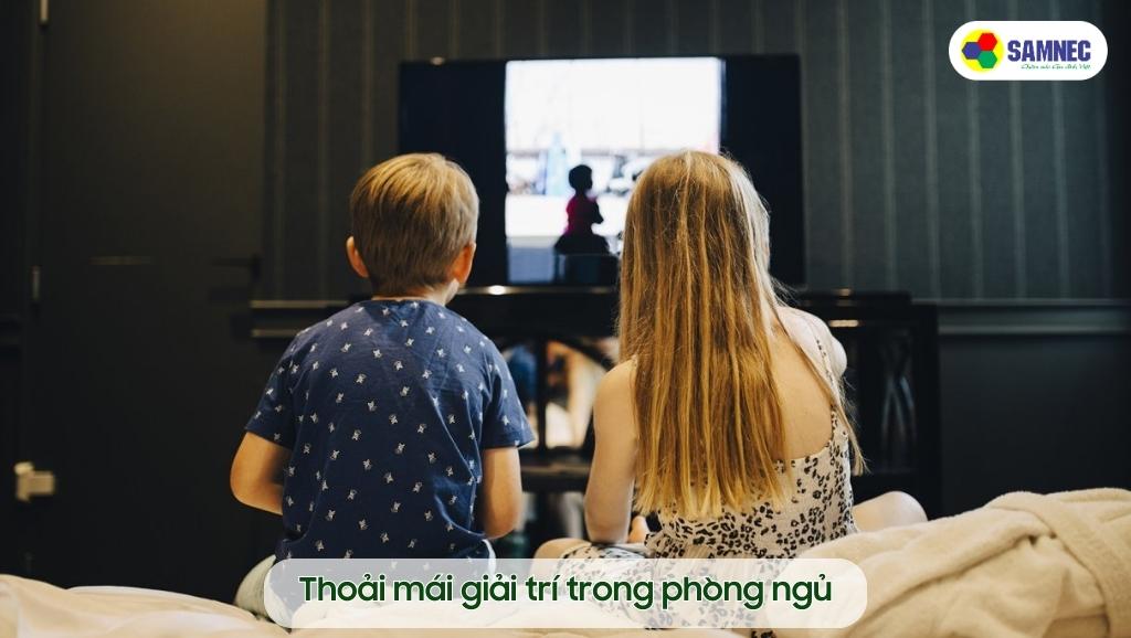 Ưu điểm của việc để tivi trong phòng ngủ