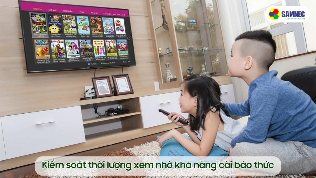 Kiểm soát thời lượng xem nhờ khả năng cài báo thức