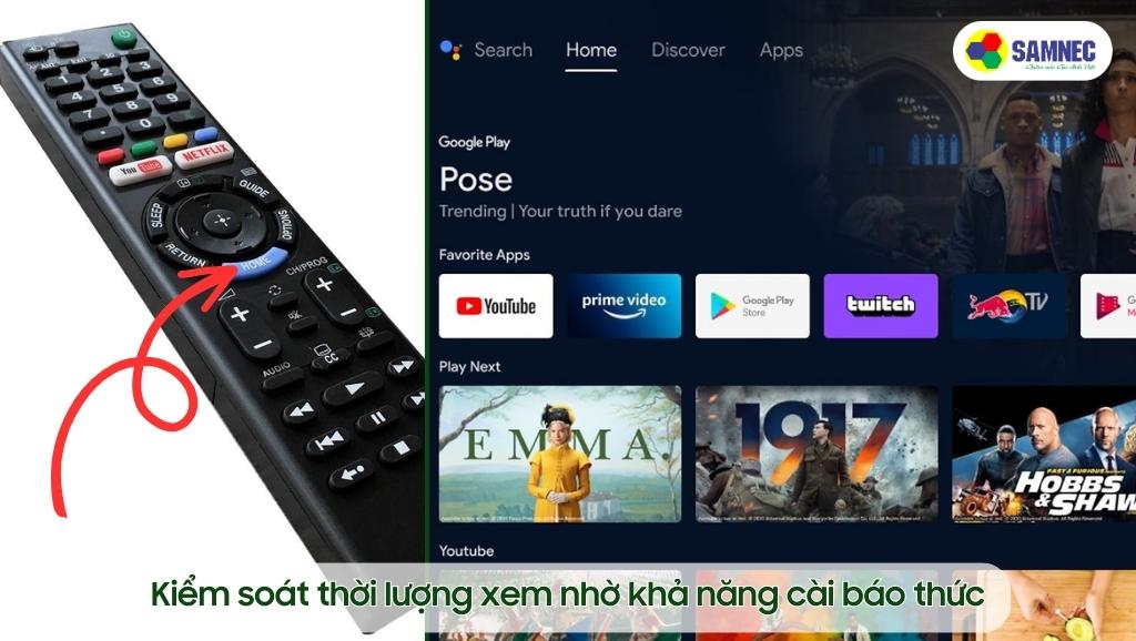 Cách sử dụng tính năng báo thức trên tivi Sony