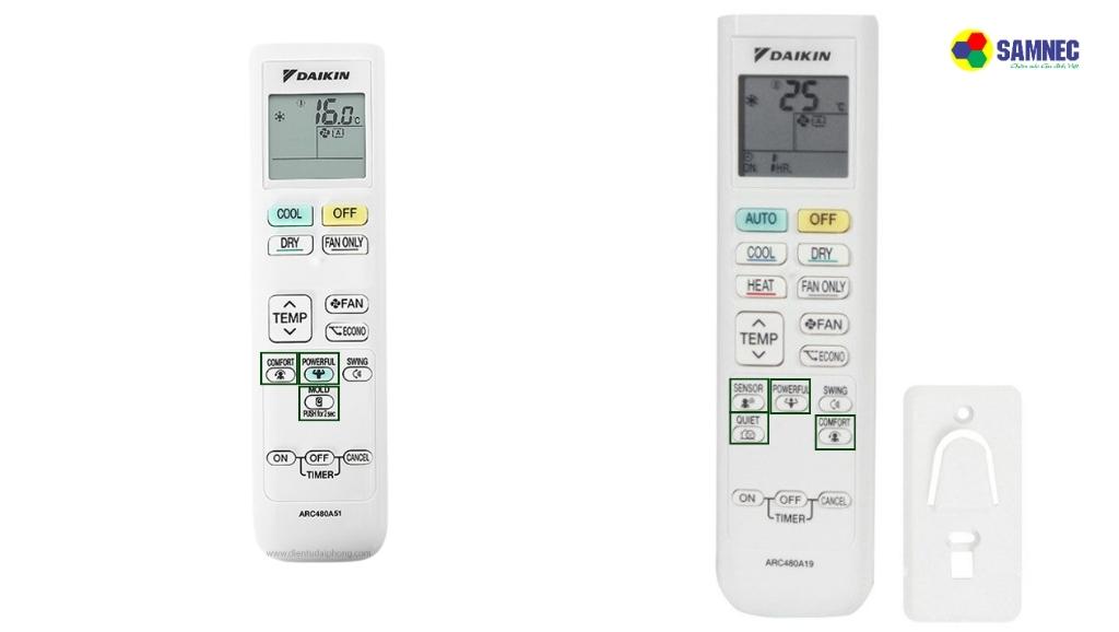 Các chức năng khác trên điều khiển điều hoà Daikin