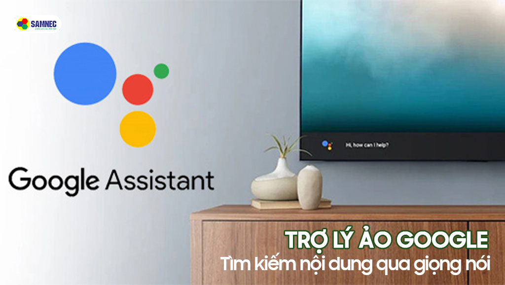 Trợ lý ảo Google tìm kiếm nội dung qua giọng nói trên tivi Xiaomi