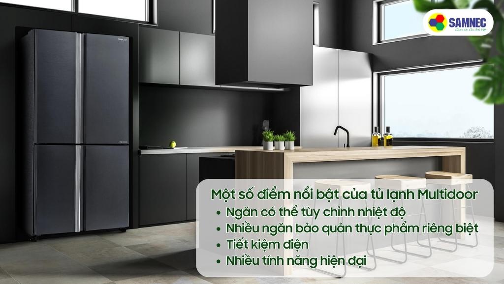 Tủ lạnh Multidoor với những tính năng nổi bật