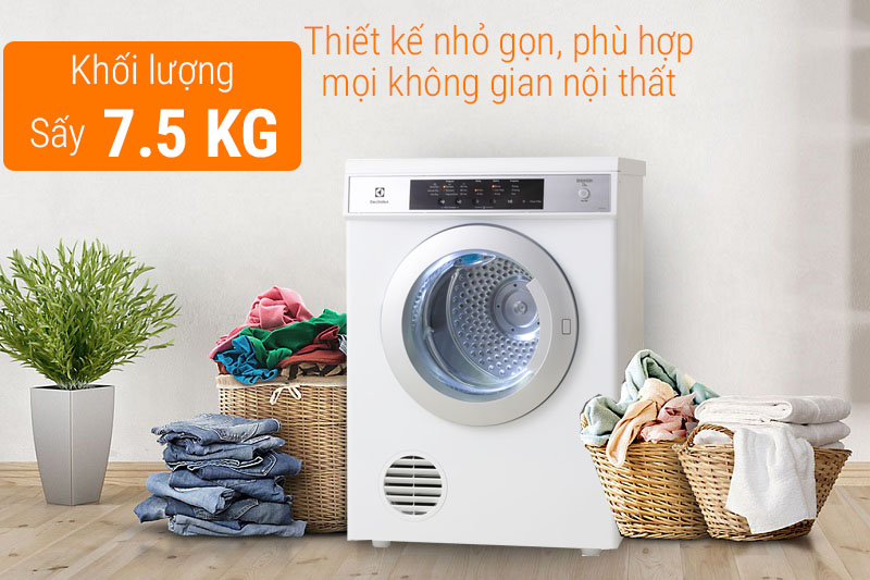 Máy sấy Electrolux 7.5 kg EDS7552 Máy sấy Electrolux 7.5 kg EDS7552