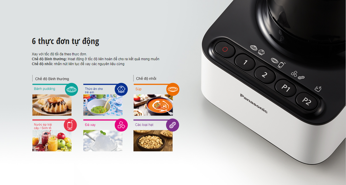 6 thực đơn tự động