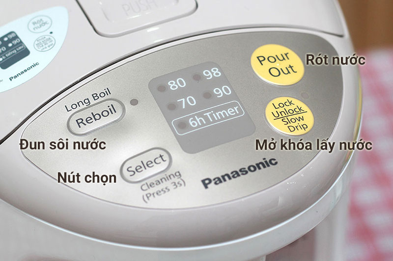 Bình thủy điện Panasonic NC-EG2200CSY 2.2 lít