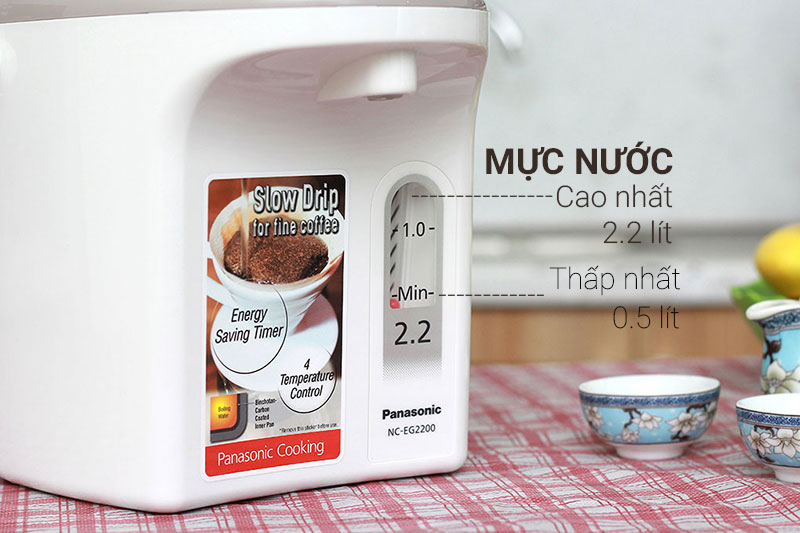 Bình thủy điện Panasonic NC-EG2200CSY 2.2 lít