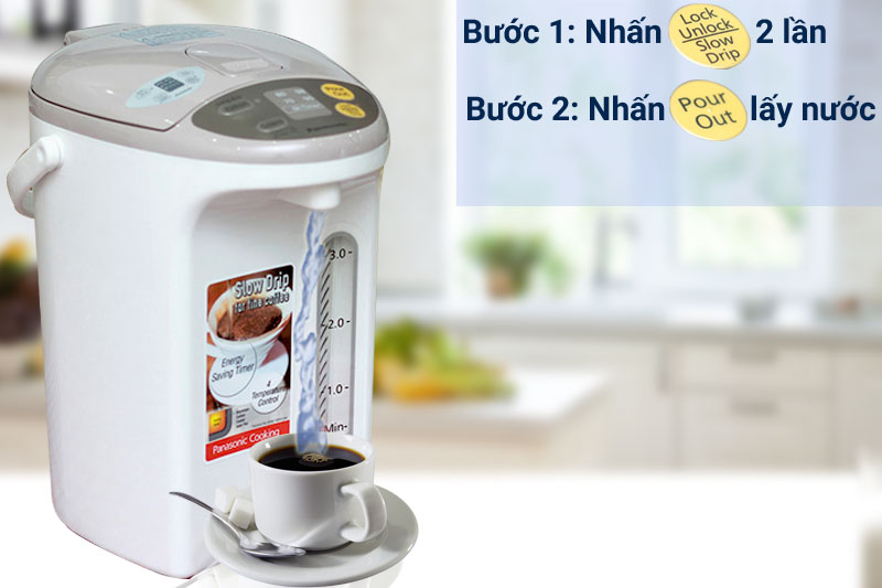 Bình thủy điện Panasonic NC-EG4000CSY 4 lít Bình thủy điện Panasonic NC-EG4000CSY 4 lít