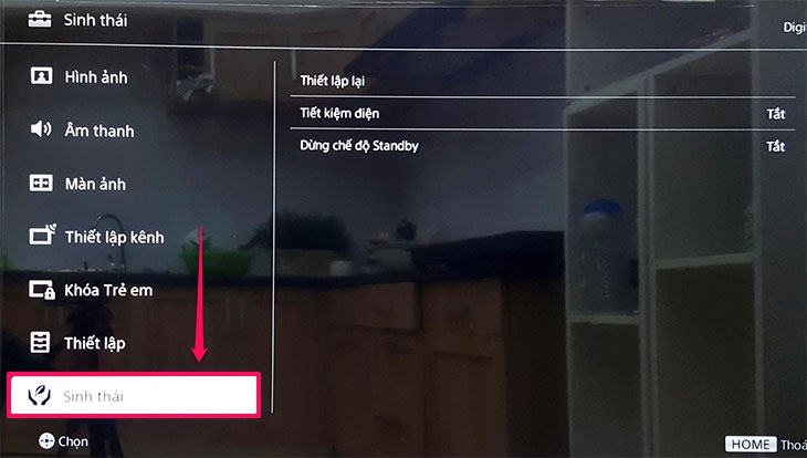 Cách bật tiết kiệm điện trên Smart tivi cơ bản Sony 2018
