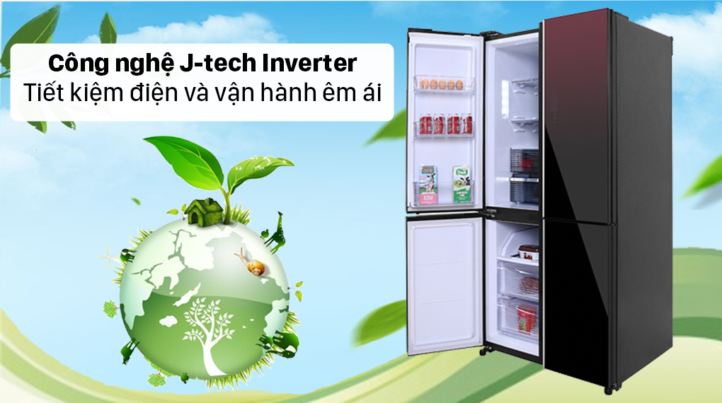 Cộng Nghệ J-tech Inverter - tủ lạnh Sharp 572 lít