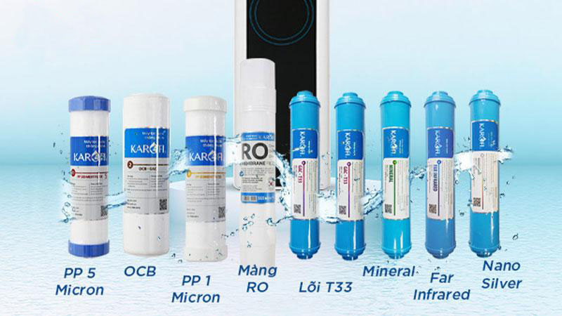 9 lõi lọc đảm bảo nguồn nước sạch - Samnec Điện Máy
