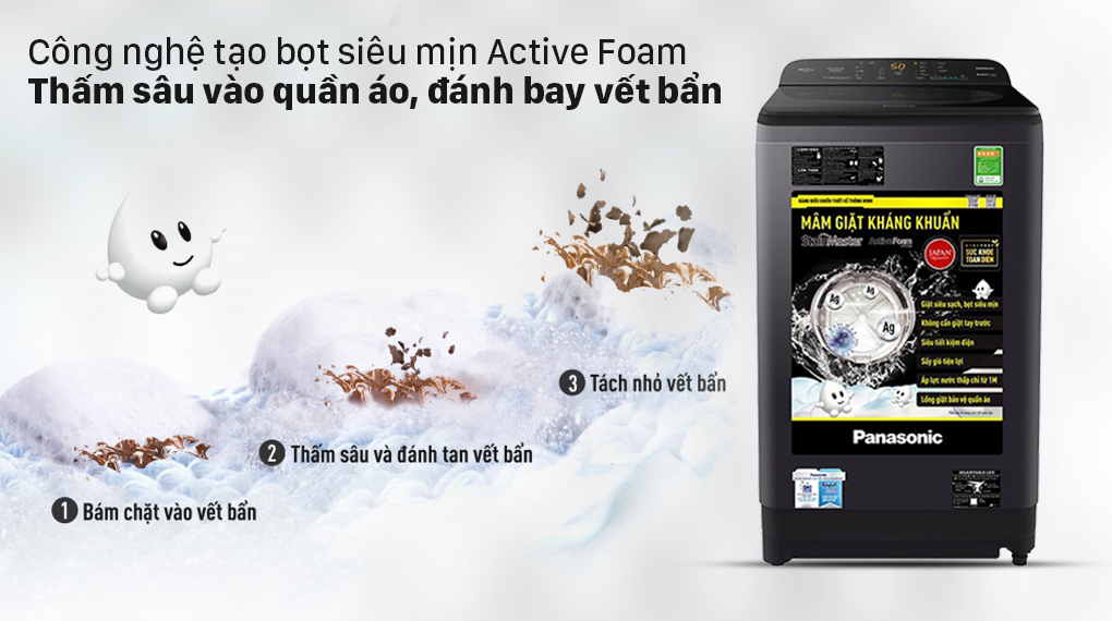 Công nghệ Active Foam - Samnec Điện Máy