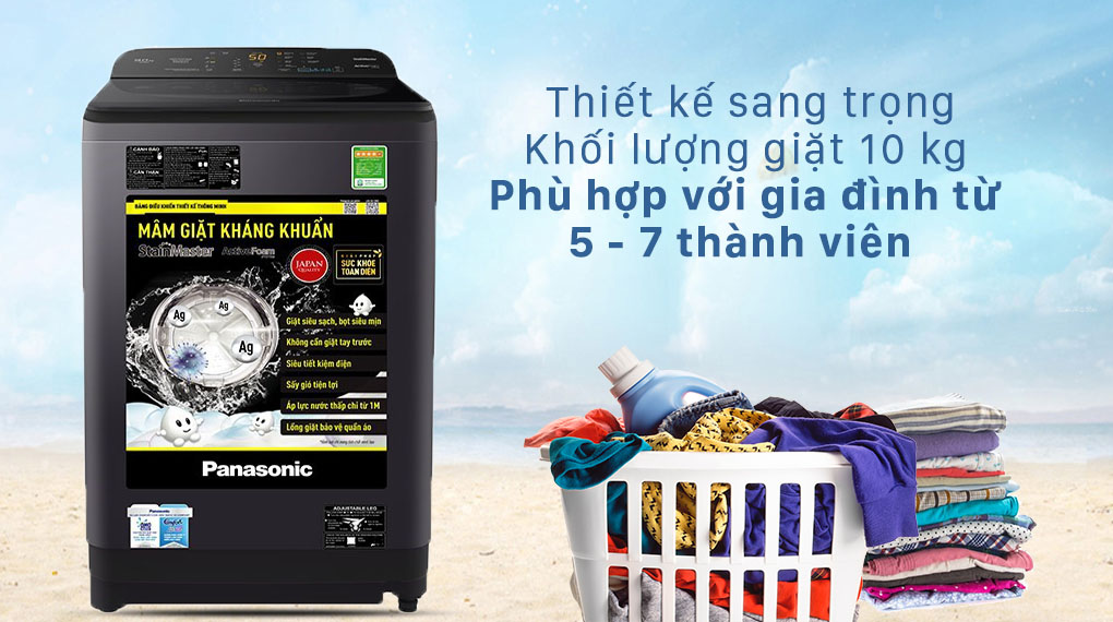 máy giặt 10kg tiện lợi gia đình 5 đến 7 người - Samnec Điện Máy