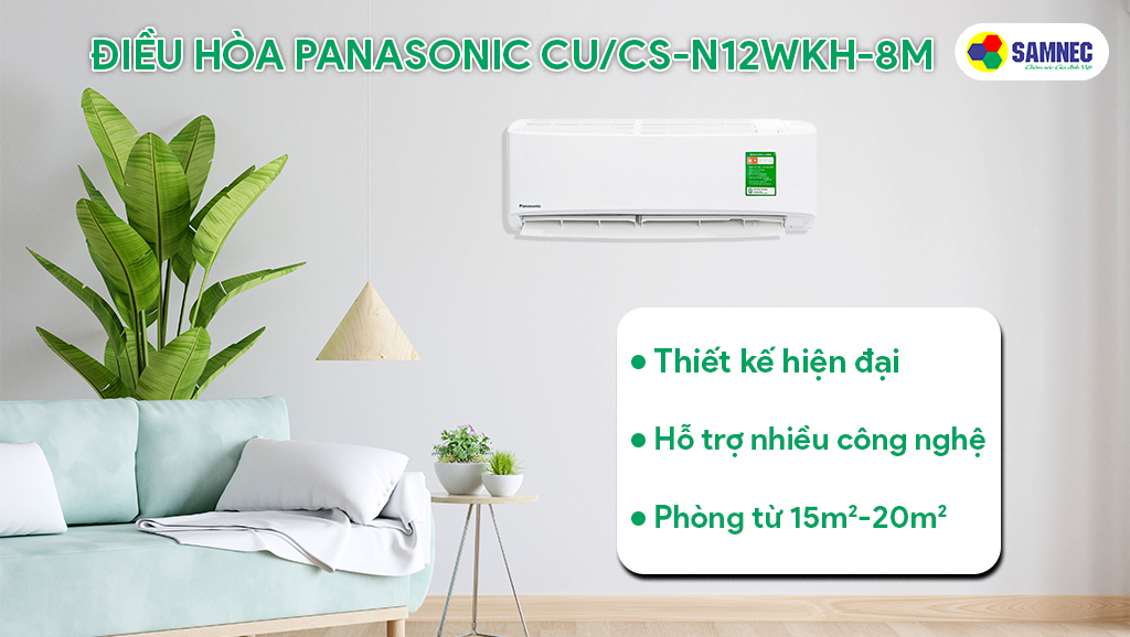 Điều hòa Panasonic 12000 BTU CU/CS-N12WKH-8M
