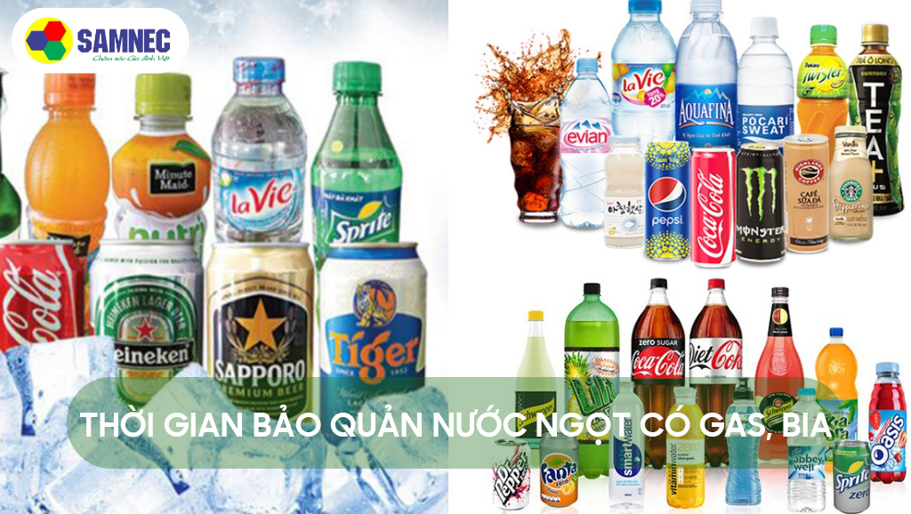 Bảo quản nước ngọt có gas, bia trong tủ lạnh
