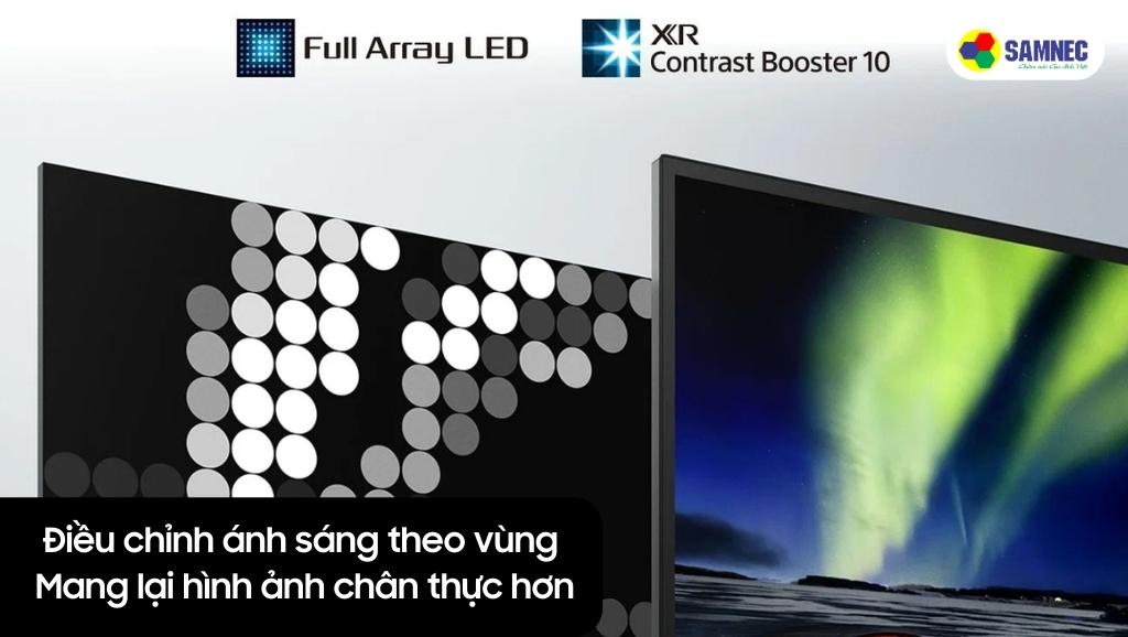XR Contrast Booster và Full Array LED của tivi Sony X90K