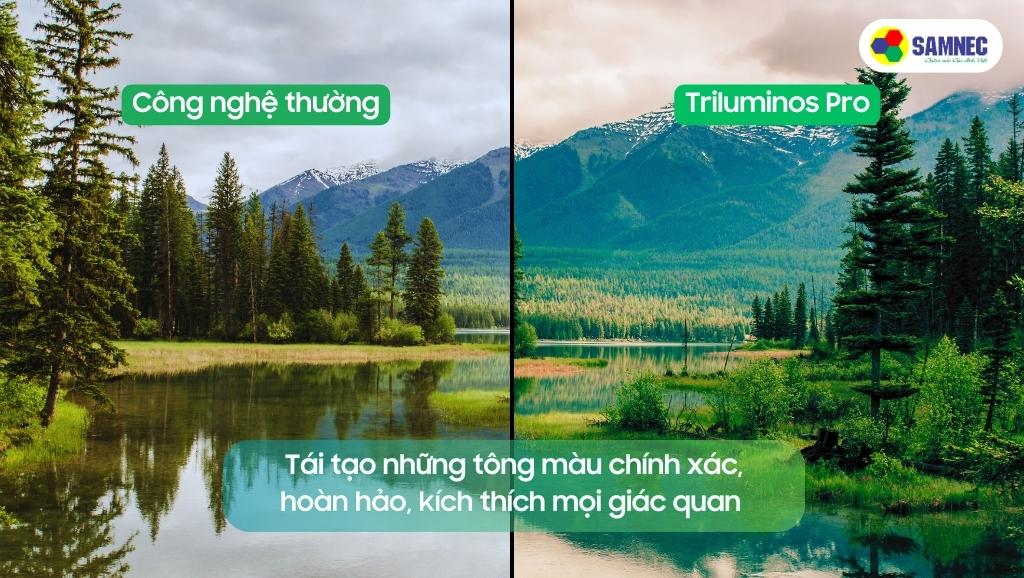 Tivi Sony KD-85X85K áp dụng công nghệ Triluminos pro