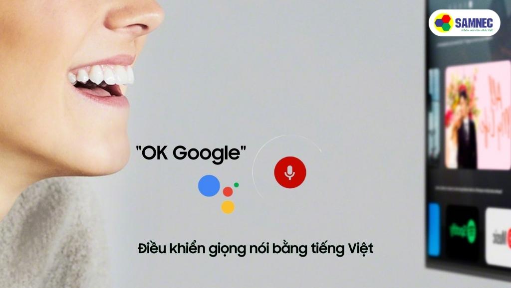 Tính năng OK Google áp dụng cho chiếc Smart Tivi X85K