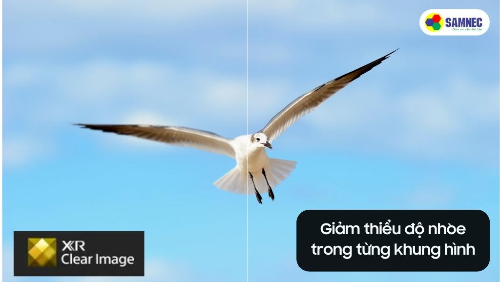 Công nghệ XR Clear Image giảm nhòe khung hình của Tivi Sony A80L